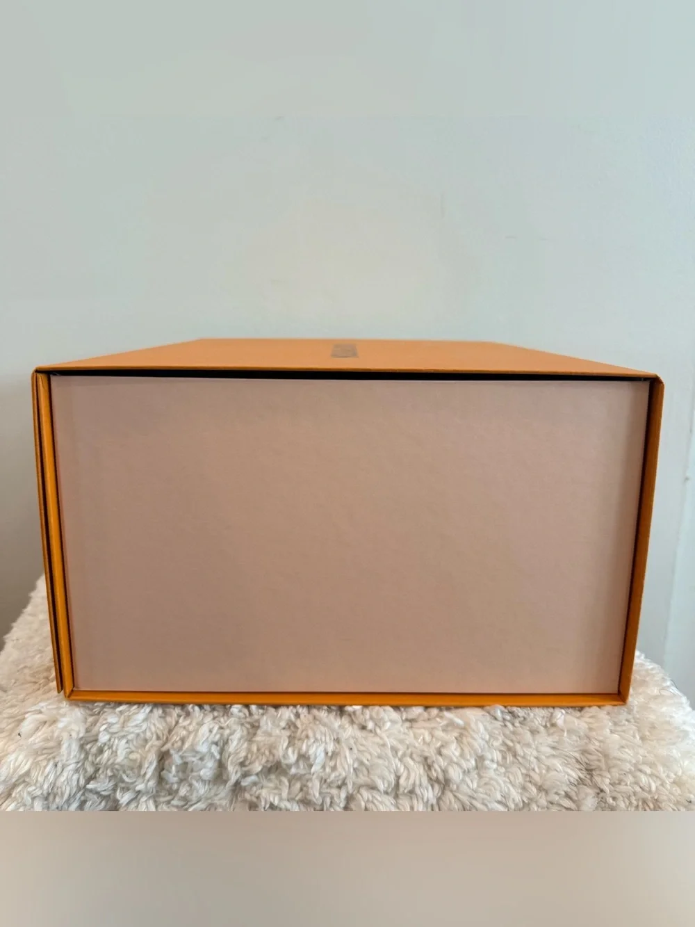 Authentic Louis Vuitton Empty Orange Gift Box XL W Original LV Logo Mailer Box
